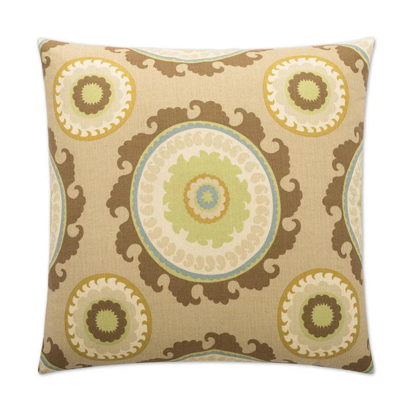 Ponderosa Sage Lime Throw Pillow With Insert Throw Pillows LOOMLAN By D.V. Kap