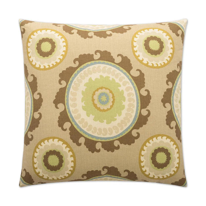 Ponderosa Sage Lime Throw Pillow With Insert Throw Pillows LOOMLAN By D.V. Kap