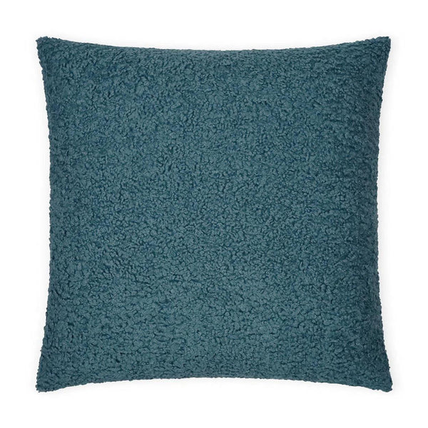 Poodle Aegean Teal Throw Pillow With Insert Throw Pillows LOOMLAN By D.V. Kap