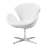 Pori Occasional Chair White Club Chairs LOOMLAN By Zuo Modern