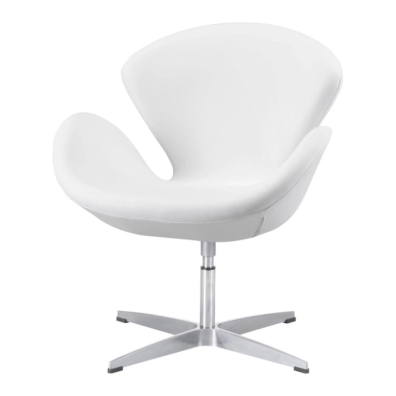 Pori Occasional Chair White Club Chairs LOOMLAN By Zuo Modern