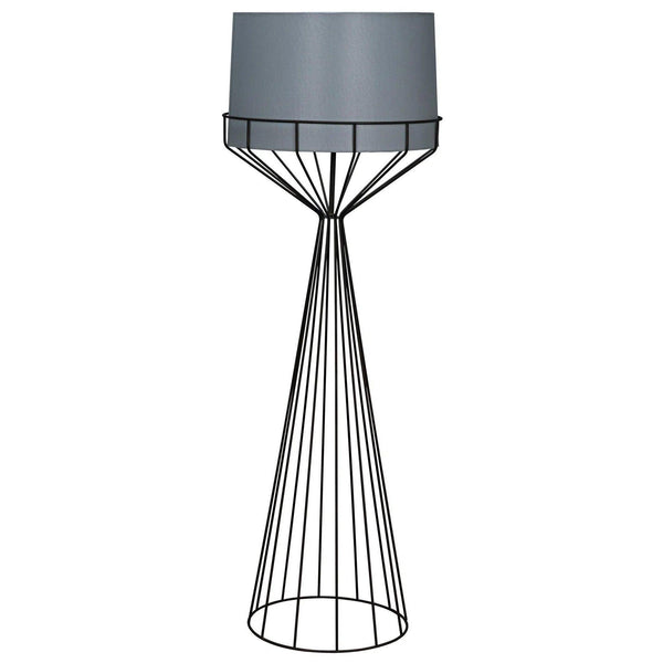 Portal Black Steel Floor Lamp Floor Lamps LOOMLAN By Noir