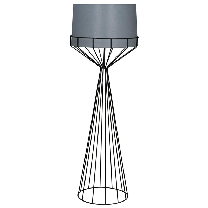 Portal Black Steel Floor Lamp Floor Lamps LOOMLAN By Noir