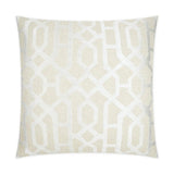 Portico Alloy Global Geometric Ivory Large Throw Pillow With Insert Throw Pillows LOOMLAN By D.V. Kap