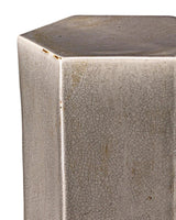 Porto Large Grey Ceramic Mid Century Modern Side Table Side Tables LOOMLAN By Jamie Young