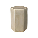 Porto Large Taupe Ceramic Mid Century Modern Side Table Side Tables LOOMLAN By Jamie Young