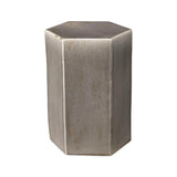 Porto Small Grey Ceramic Mid Century Modern Side Table Side Tables LOOMLAN By Jamie Young