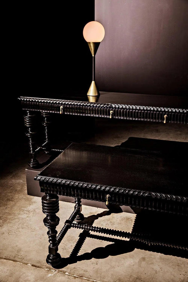 Portuguese Console, Hand Rubbed Black Console Tables LOOMLAN By Noir