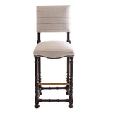 Portuguese Textile Upholstered Barstool Bar Stools LOOMLAN By Peninsula Home