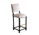 Portuguese Textile Upholstered Barstool Bar Stools LOOMLAN By Peninsula Home