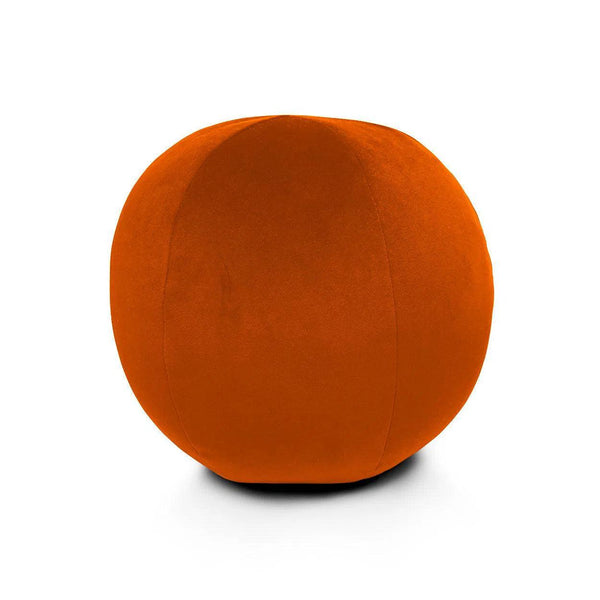 Posh Ball Blush Orange Throw Pillow With Insert Throw Pillows LOOMLAN By D.V. Kap