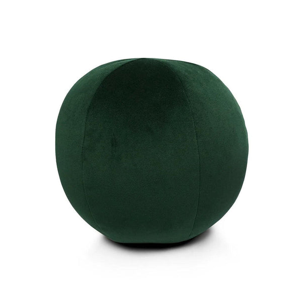 Posh Ball Forest Green Throw Pillow With Insert Throw Pillows LOOMLAN By D.V. Kap