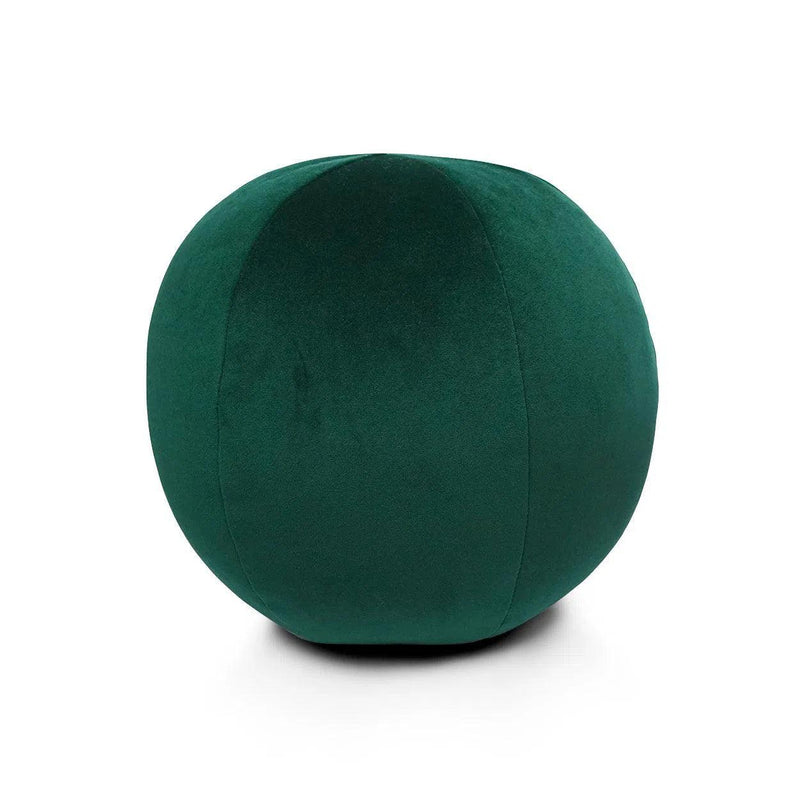 Posh Ball Green Throw Pillow With Insert Throw Pillows LOOMLAN By D.V. Kap