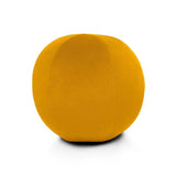 Posh Ball Mustard Yellow Throw Pillow With Insert Throw Pillows LOOMLAN By D.V. Kap