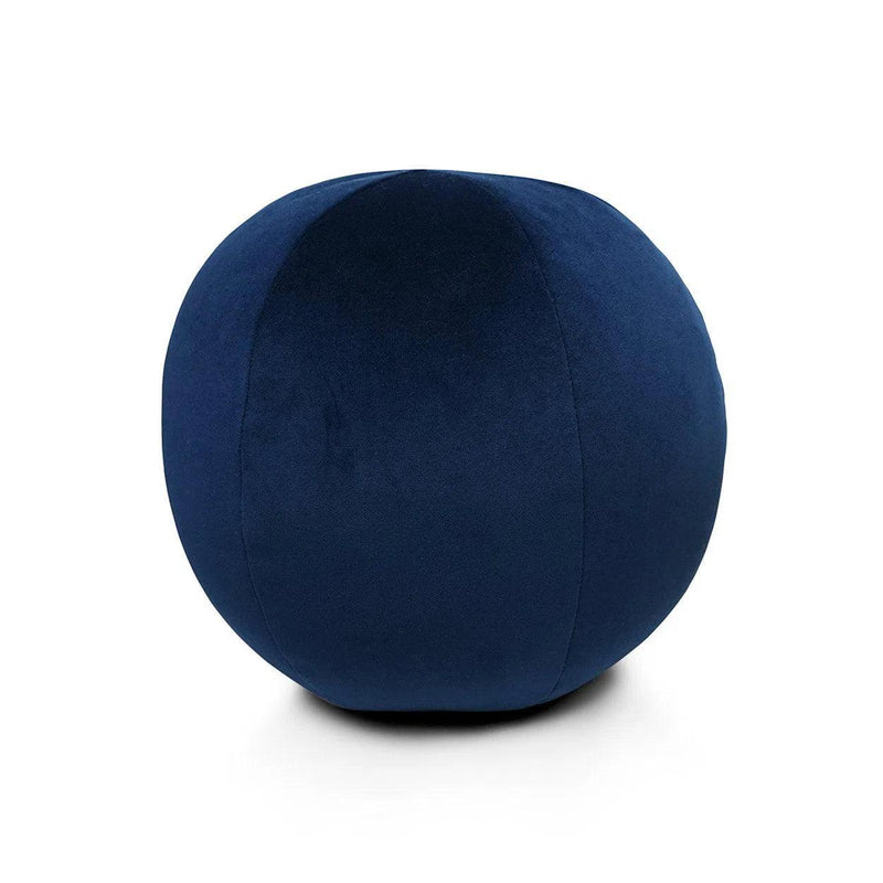 Posh Ball Navy Blue Throw Pillow With Insert Throw Pillows LOOMLAN By D.V. Kap