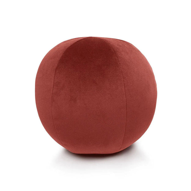 Posh Ball Petal Red Throw Pillow With Insert Throw Pillows LOOMLAN By D.V. Kap