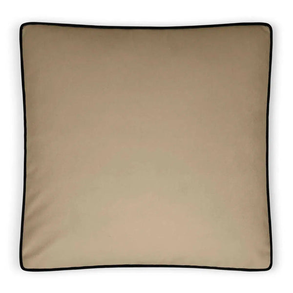 Posh Box Latte Solid Tan Taupe Large Throw Pillow With Insert Throw Pillows LOOMLAN By D.V. Kap