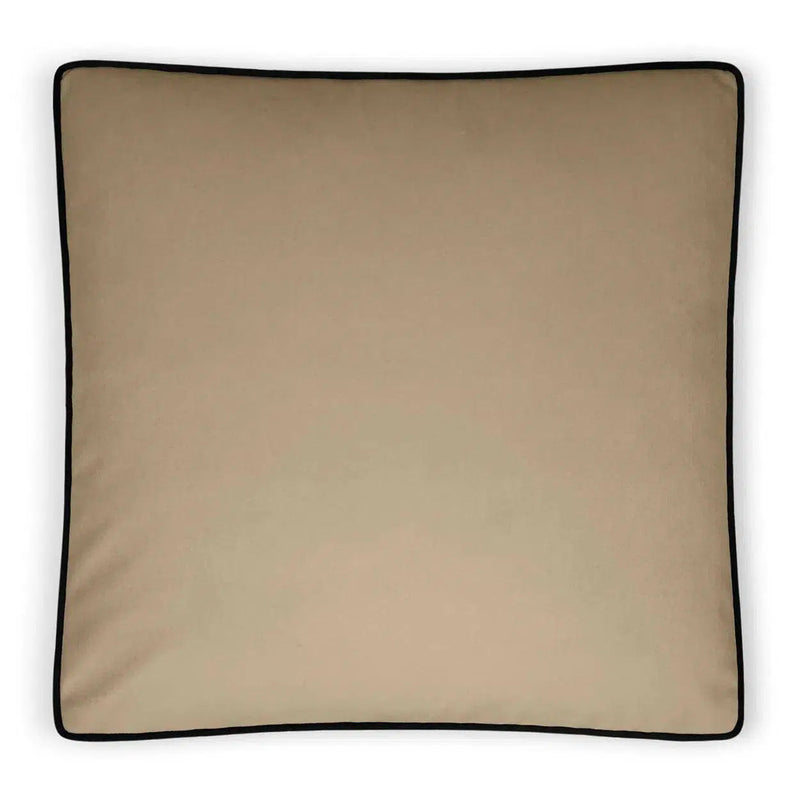 Posh Box Latte Solid Tan Taupe Large Throw Pillow With Insert Throw Pillows LOOMLAN By D.V. Kap