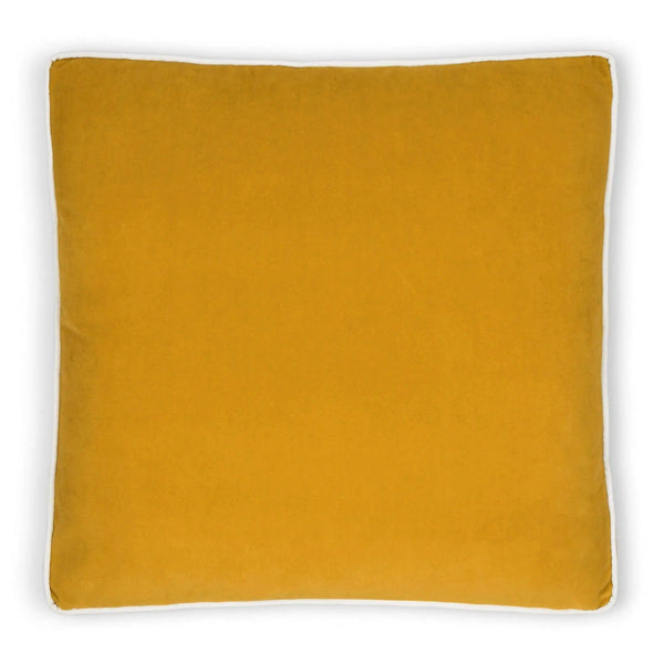 Posh Box Mustard Solid Yellow Large Throw Pillow With Insert Throw Pillows LOOMLAN By D.V. Kap