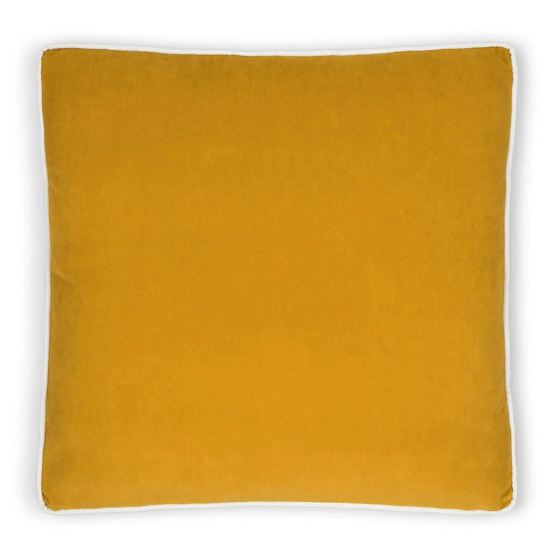 Posh Box Mustard Solid Yellow Large Throw Pillow With Insert Throw Pillows LOOMLAN By D.V. Kap