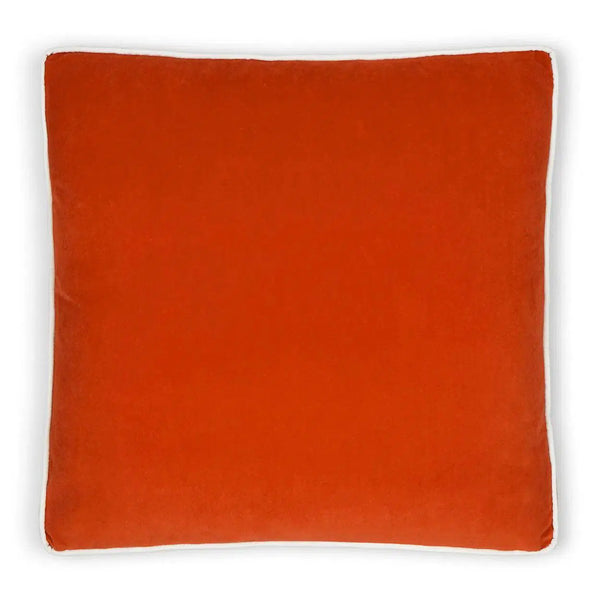 Posh Box Orange Solid Orange Large Throw Pillow With Insert Throw Pillows LOOMLAN By D.V. Kap