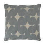 Posh Den Mist Textured Slate Blue Large Throw Pillow With Insert Throw Pillows LOOMLAN By D.V. Kap