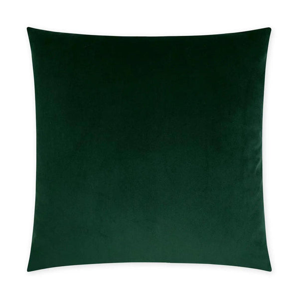 Posh Duo Forest Green Throw Pillow With Insert Throw Pillows LOOMLAN By D.V. Kap