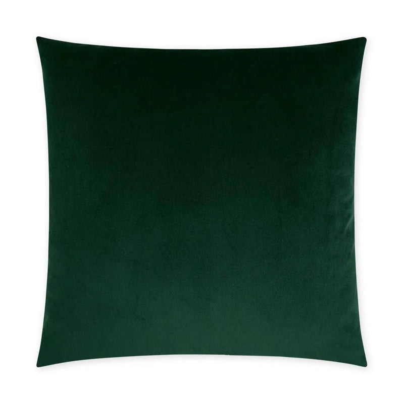 Posh Duo Forest Green Throw Pillow With Insert Throw Pillows LOOMLAN By D.V. Kap