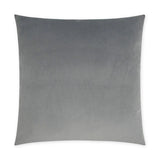 Posh Duo Grey Solid Transitional Grey Large Throw Pillow With Insert Throw Pillows LOOMLAN By D.V. Kap