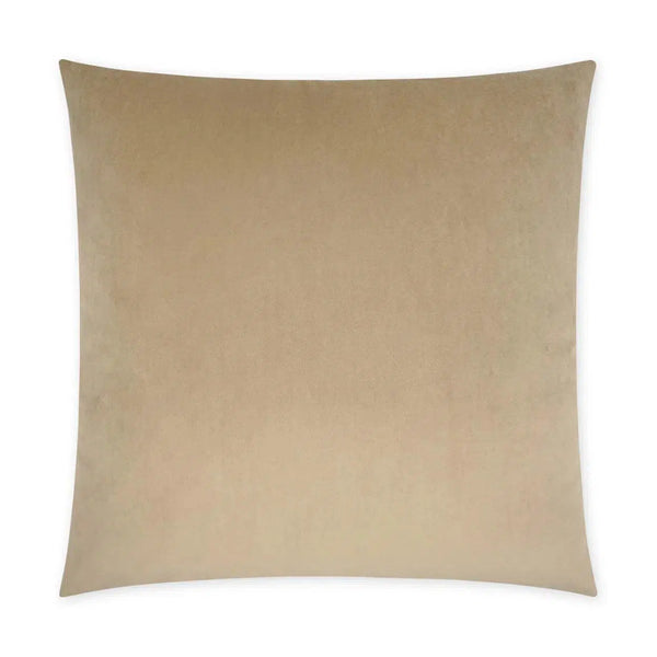 Posh Duo Latte Solid Tan Taupe Large Throw Pillow With Insert Throw Pillows LOOMLAN By D.V. Kap