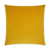 Posh Duo Mustard Solid Yellow Large Throw Pillow With Insert Throw Pillows LOOMLAN By D.V. Kap