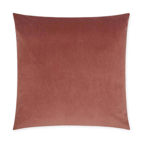 Posh Duo Petal Solid Blush Large Throw Pillow With Insert Throw Pillows LOOMLAN By D.V. Kap