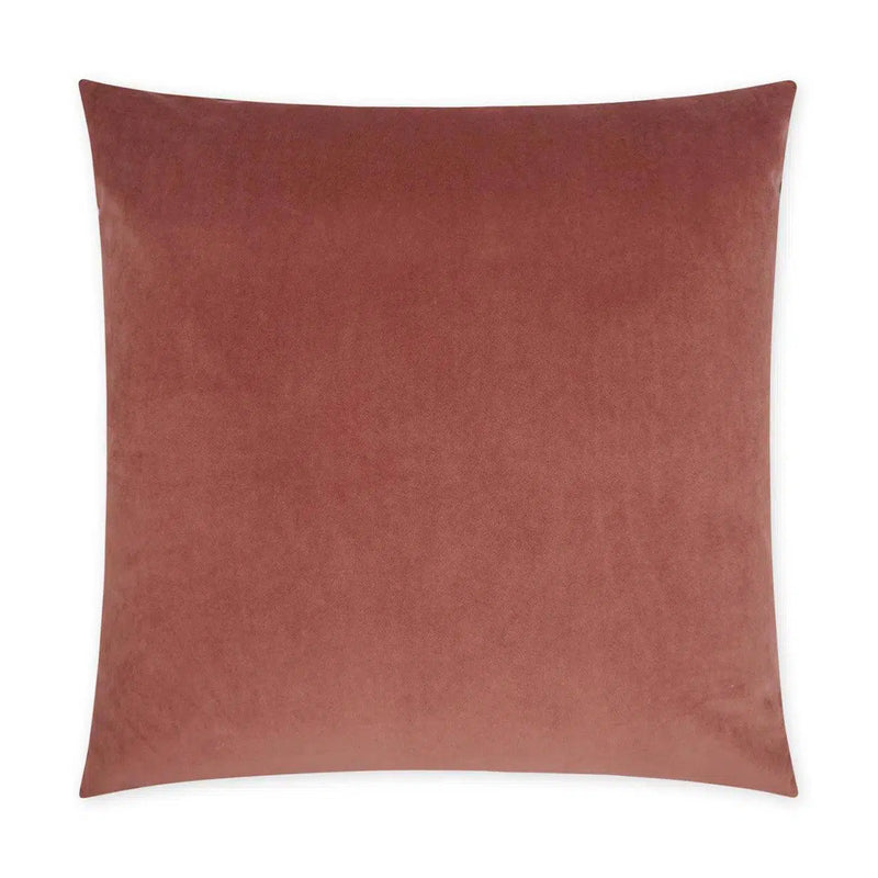 Posh Duo Petal Solid Blush Large Throw Pillow With Insert Throw Pillows LOOMLAN By D.V. Kap