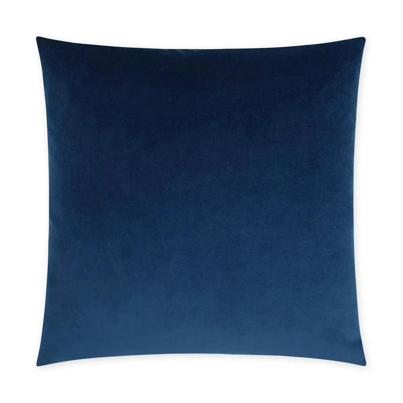 Posh Duo Royal Solid Navy Large Throw Pillow With Insert Throw Pillows LOOMLAN By D.V. Kap