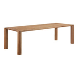 Post Natural Wood Rectangular Dining Table Dining Tables LOOMLAN By Moe's Home