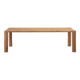 Post Natural Wood Rectangular Dining Table Dining Tables LOOMLAN By Moe's Home