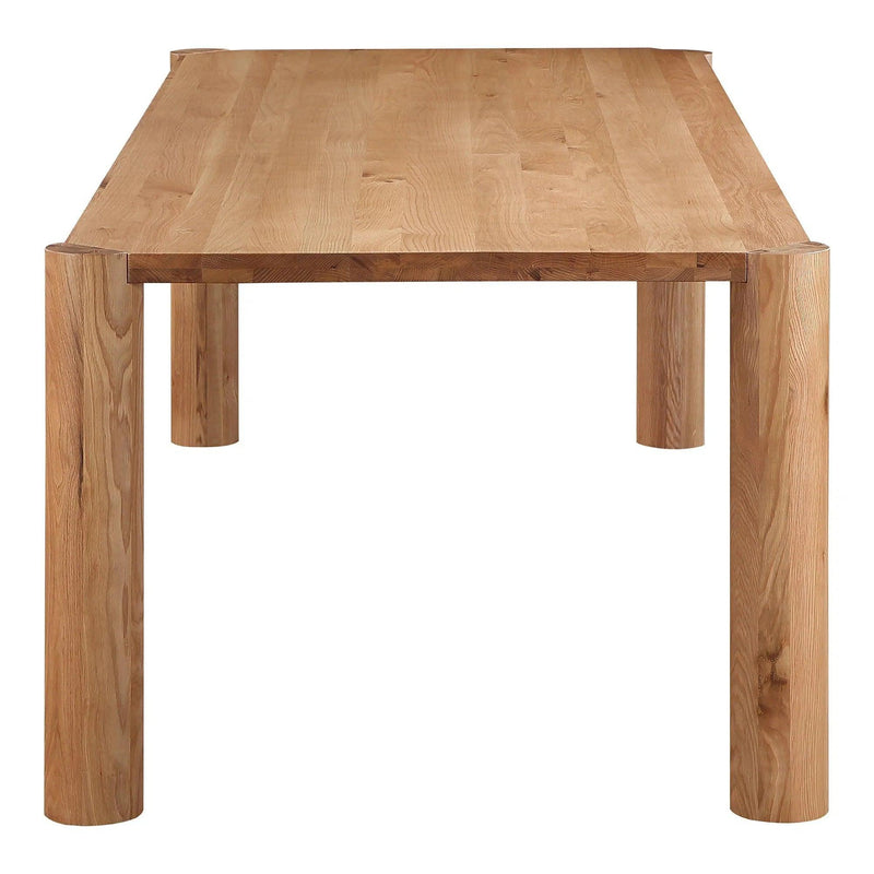 Post Natural Wood Rectangular Dining Table Dining Tables LOOMLAN By Moe's Home