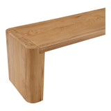 Post Wood Large Dining Bench Dining Benches LOOMLAN By Moe's Home