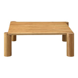 Post Wood Rectangular Coffee Table Coffee Tables LOOMLAN By Moe's Home