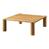 Post Wood Rectangular Coffee Table Coffee Tables LOOMLAN By Moe's Home