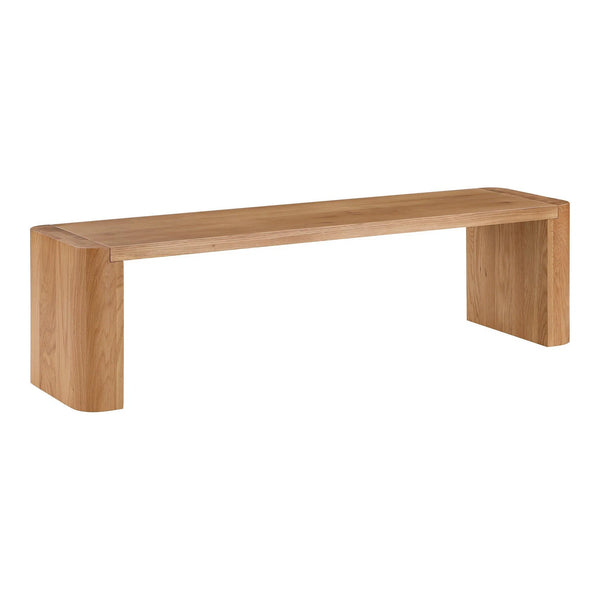 Post Wood Small Dining Bench Dining Benches LOOMLAN By Moe's Home