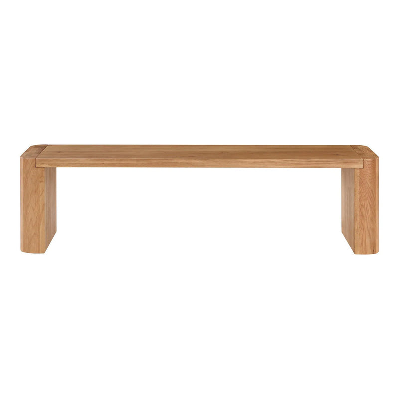 Post Wood Small Dining Bench Dining Benches LOOMLAN By Moe's Home