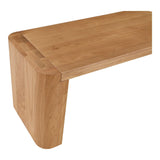 Post Wood Small Dining Bench Dining Benches LOOMLAN By Moe's Home