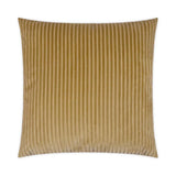 Postrio Dijon Solid Textured Stripes Yellow Large Throw Pillow With Insert Throw Pillows LOOMLAN By D.V. Kap