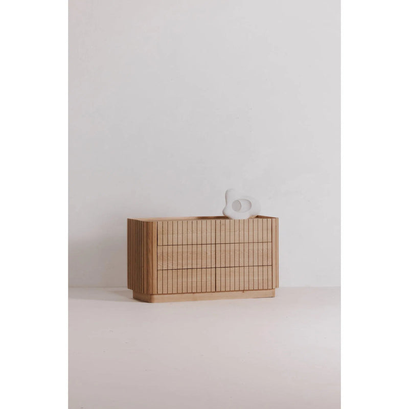 Povera Wood 6 Drawer Dresser Dressers LOOMLAN By Moe's Home