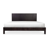 Povera Wood Black Bed Beds LOOMLAN By Moe's Home