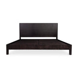 Povera Wood Black Bed Beds LOOMLAN By Moe's Home