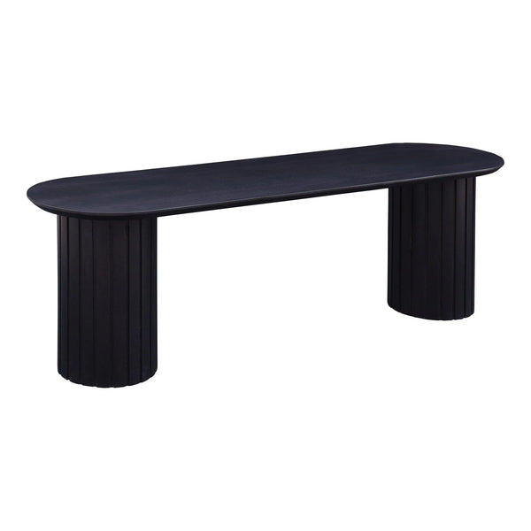 Povera Wood Dining Bench Dining Benches LOOMLAN By Moe's Home