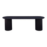 Povera Wood Dining Bench Dining Benches LOOMLAN By Moe's Home