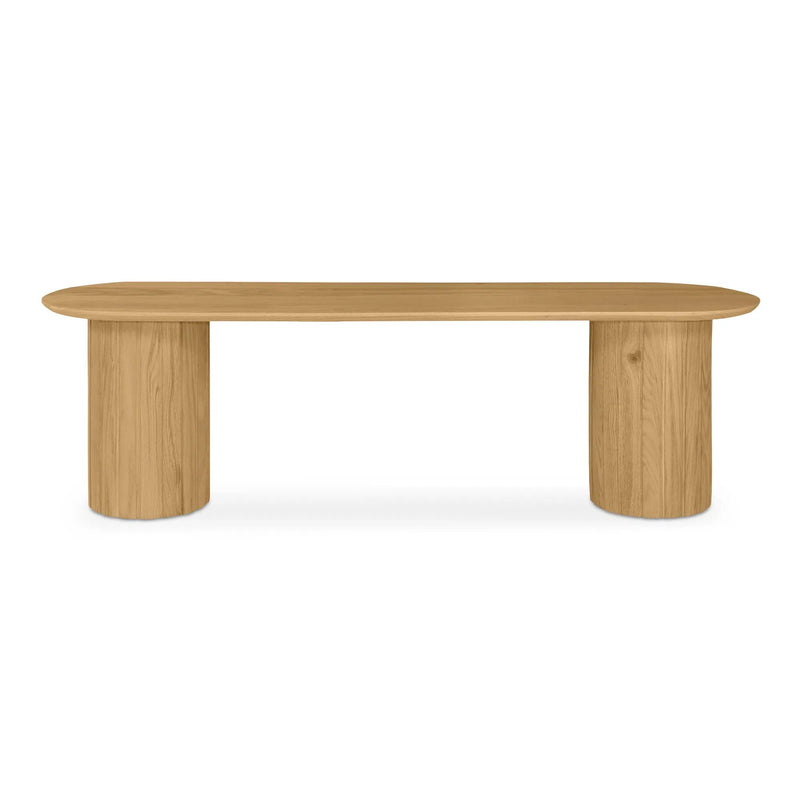 Povera Wood Dining Bench Dining Benches LOOMLAN By Moe's Home